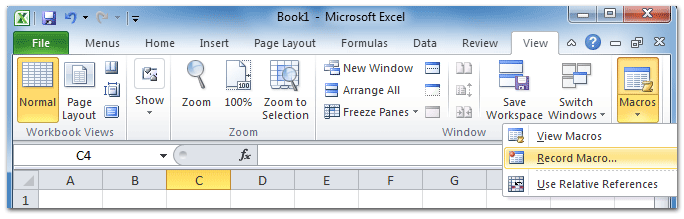 how to write macro in excel