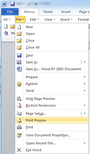 Microsoft Excel 2010 Print Preview Not Available