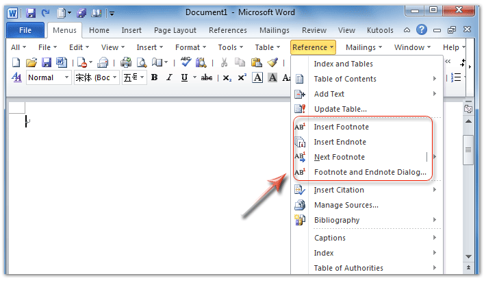 Endnote Microsoft Office 2007