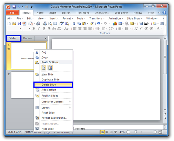 where-is-the-delete-slide-in-microsoft-powerpoint-2010-and-2007