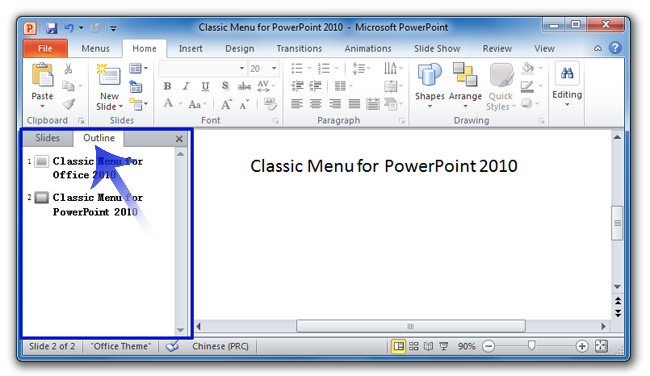 Outline View Powerpoint