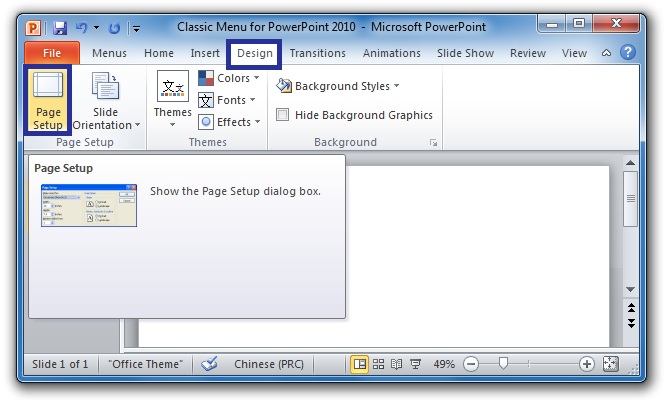 Where Is Page Setup In Microsoft PowerPoint 2007 2010 2013 2016 