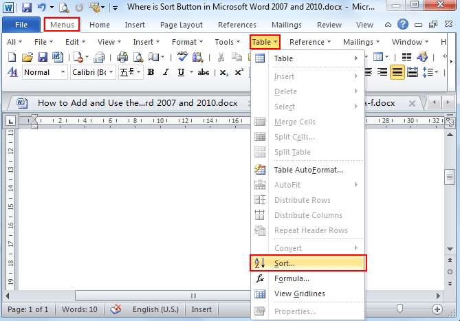 where-is-the-sort-button-in-microsoft-word-2007-2010-2013-2016-2019