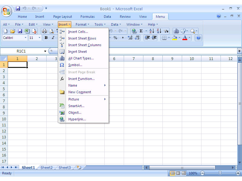 Click to view Classic Menu for Excel 2007 7.00 screenshot
