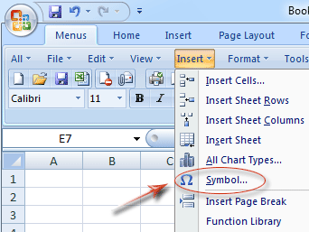 insert check mark in excel for mac