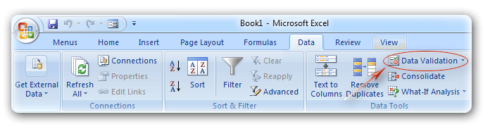 Where Is Data Validation In Excel 2007 2010 2013 2016 2019 And 365