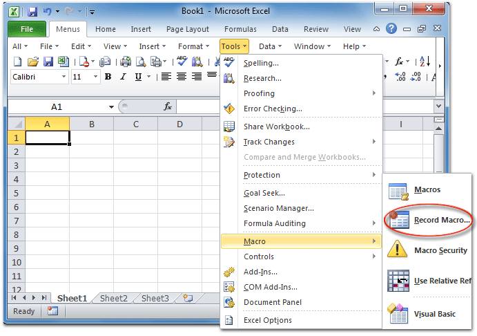 Where Is Record Macro In Microsoft Excel 2007 2010 2013 2016 2019 