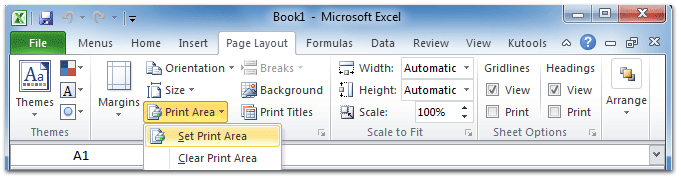 Where Is Set Print Area In Excel 2007 2010 2013 2016 2019 And 365