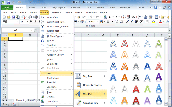 how to insert word art in microsoft 365 online