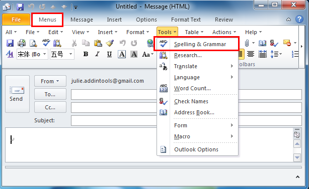 Where Is Spell Check In Microsoft Outlook 2010 2013 2016 2019 And 365