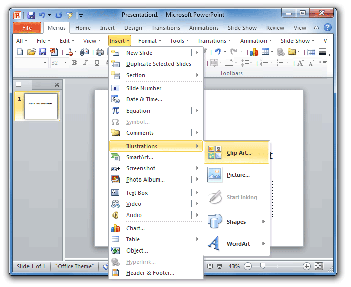 Where Is Clip Art In Microsoft PowerPoint 2007 2010 2013 2016 2019 