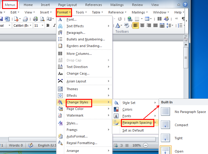 how to change letter spacing in word 2010