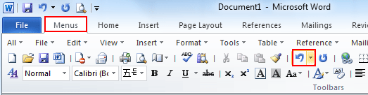 Where Is The Undo Button In Microsoft Word 2007 2010 2013 2016 2019 