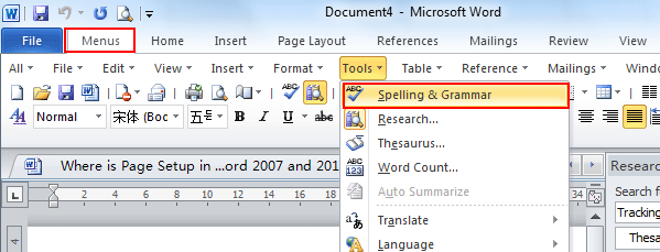 Where Is Spell Check In Microsoft Word 2010 Colororient